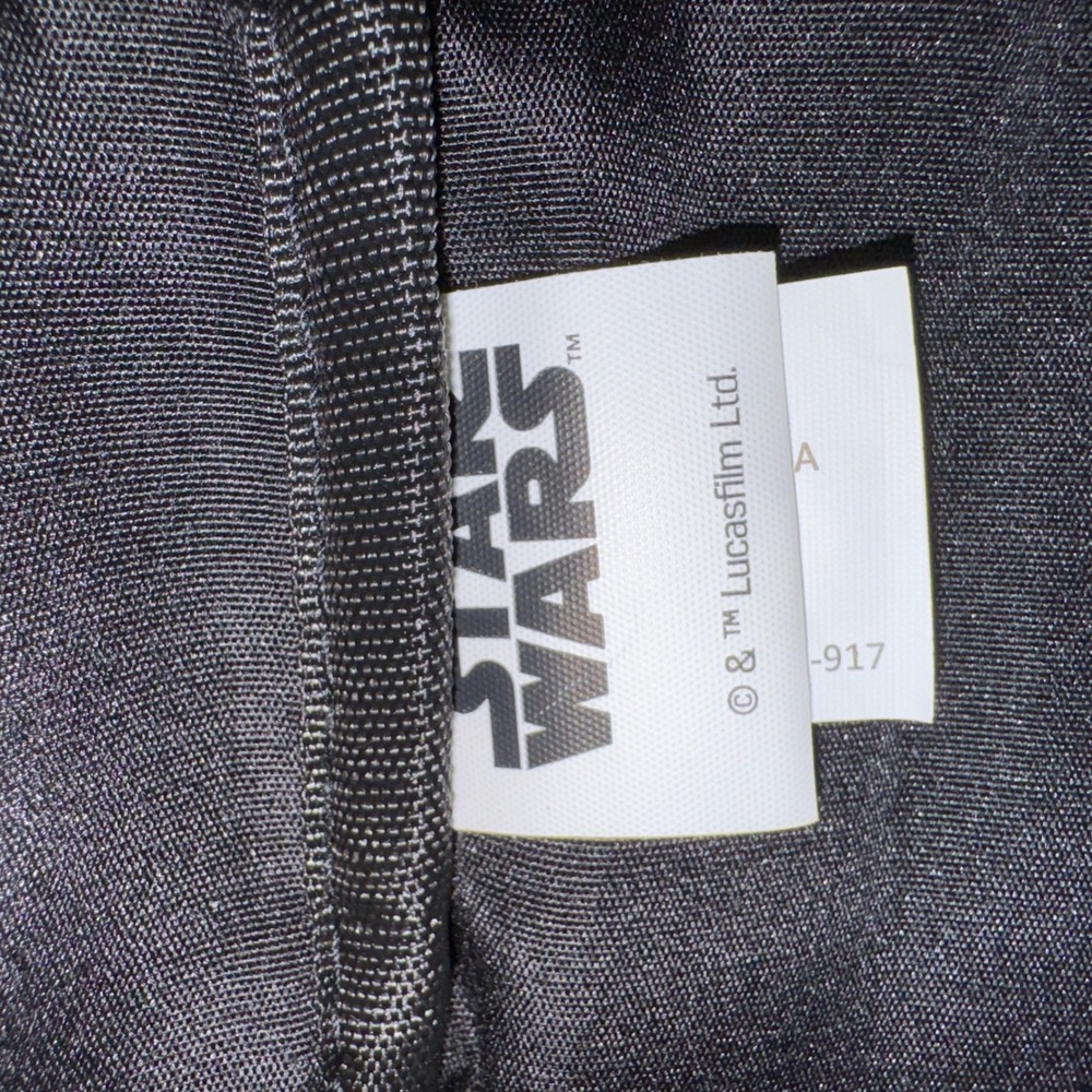 Star Wars The Mandalorian‎ Grogu Baby Yoda Mini Backpack Black Faux Leather Bag - Picture 7 of 10